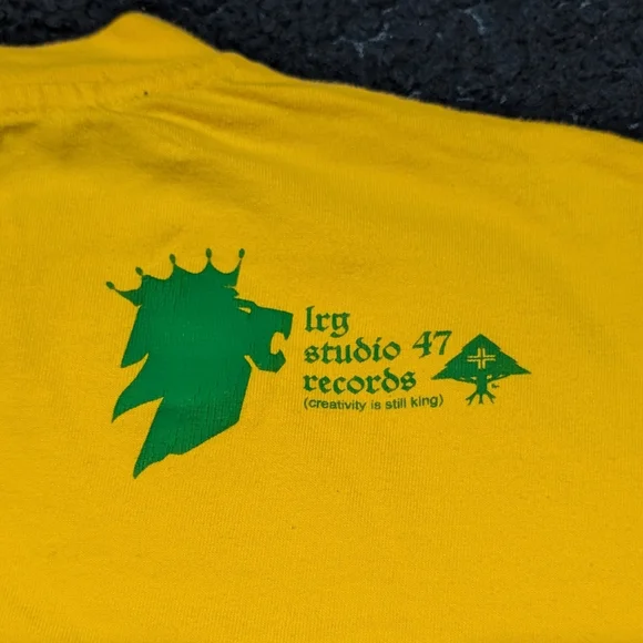 LRG Yellow Tee with Green Lion Graphic - Picture 2 of 8
